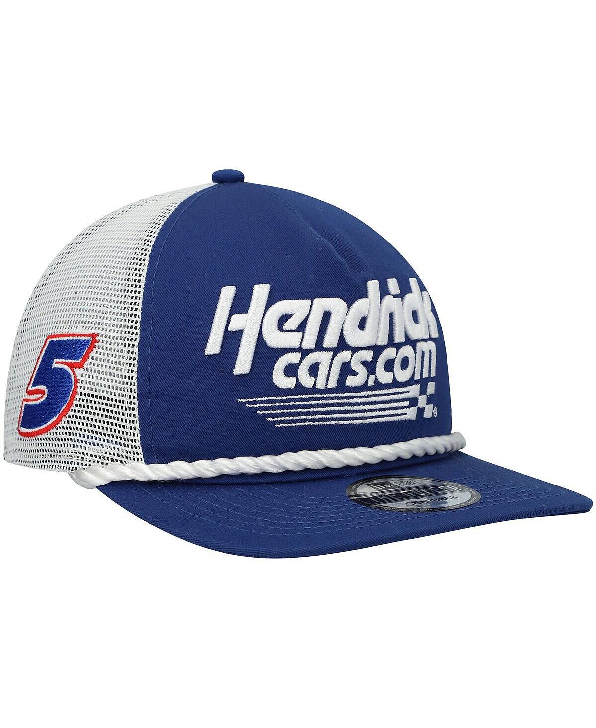 

Мужская королевская белая кепка Kyle Larson Golfer Snapback New Era