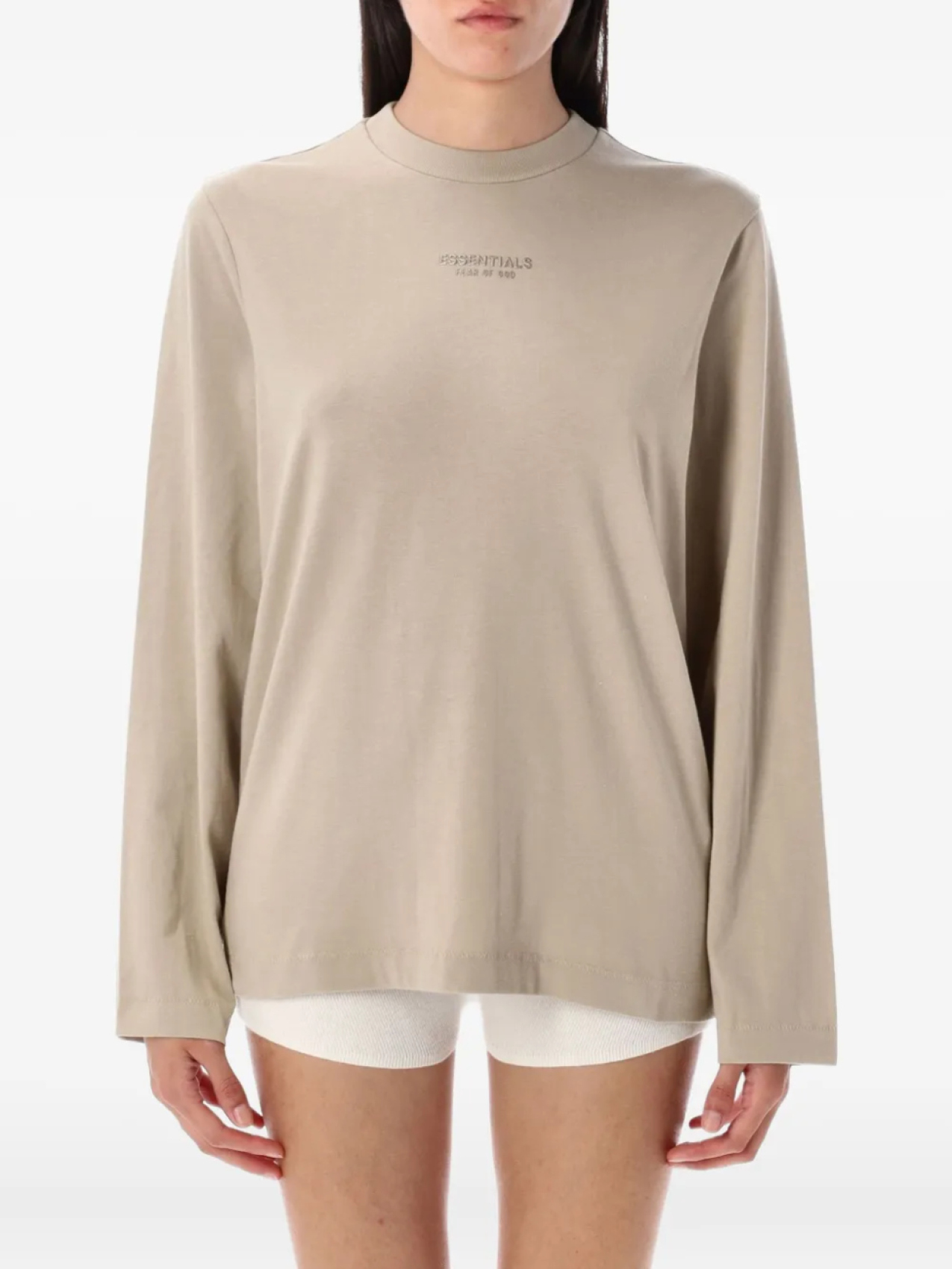 

Футболка с длинными рукавами и логотипом FEAR OF GOD ESSENTIALS, нейтральный