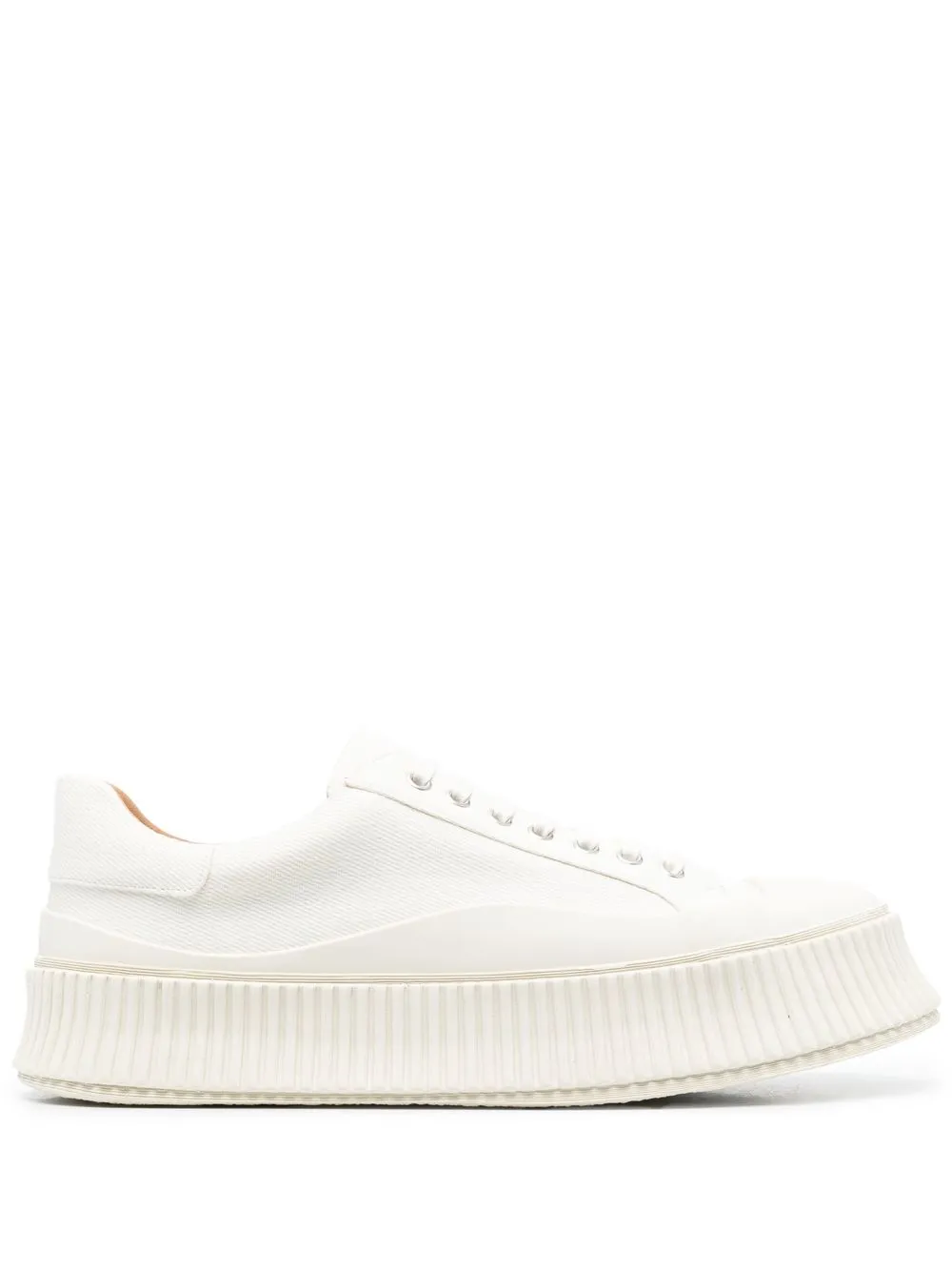 

Кеды на рифленой подошве JIL SANDER, белый