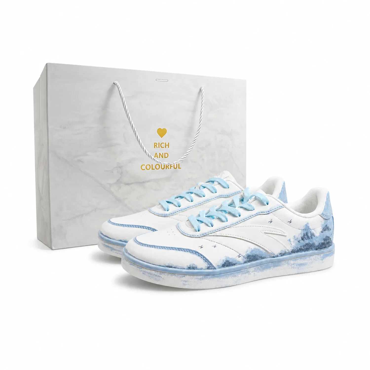 Кроссовки кеды ANTA Life Collection сине-белые