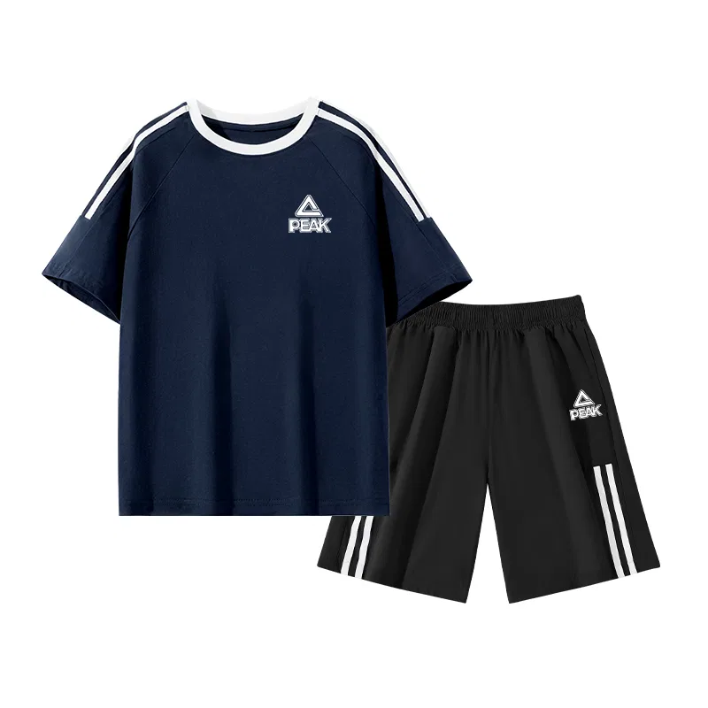 Детский спортивный костюм PEAK Navy Blue/PK Logo White Silicone K