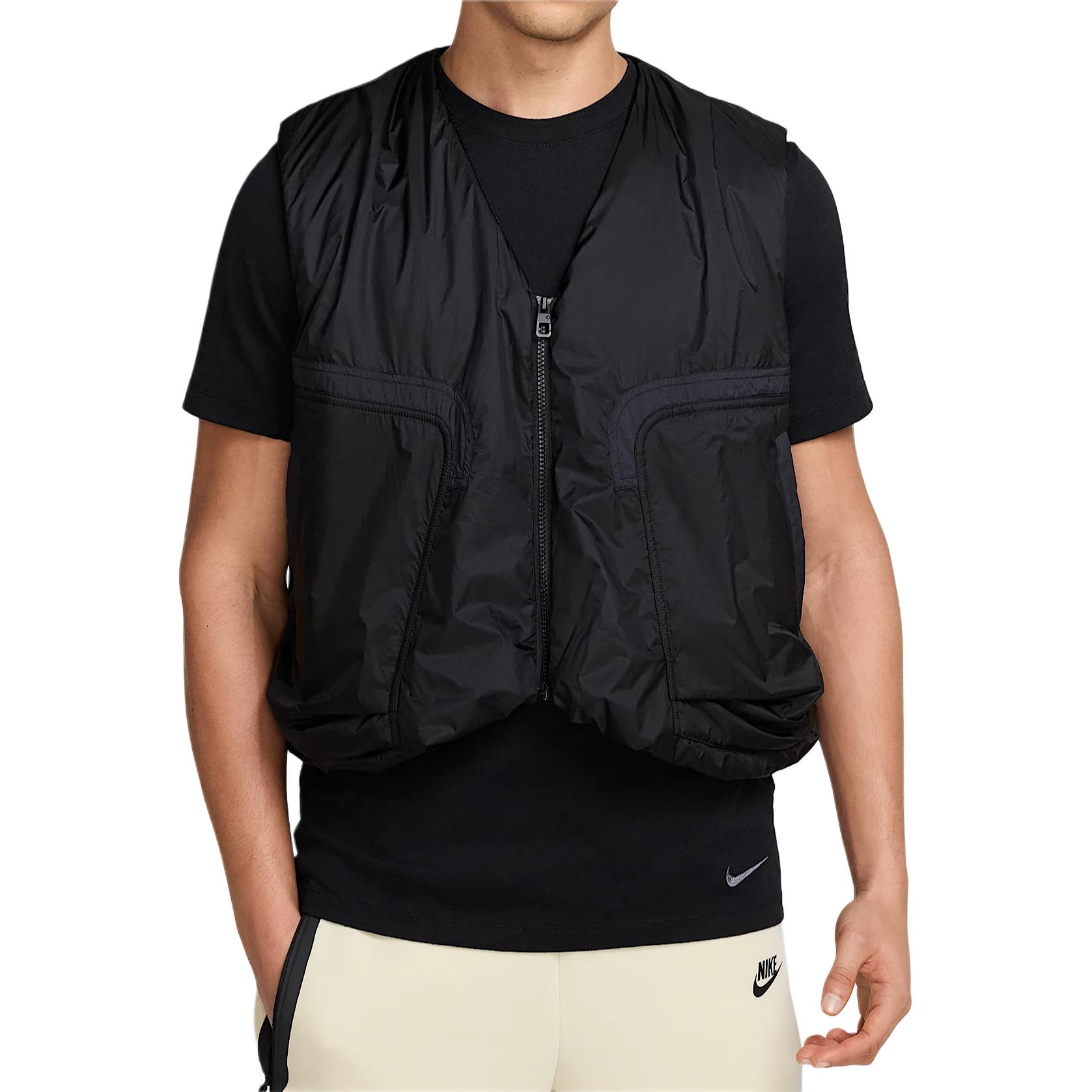 

Мужская вязаная жилетка Tech Nike, черный