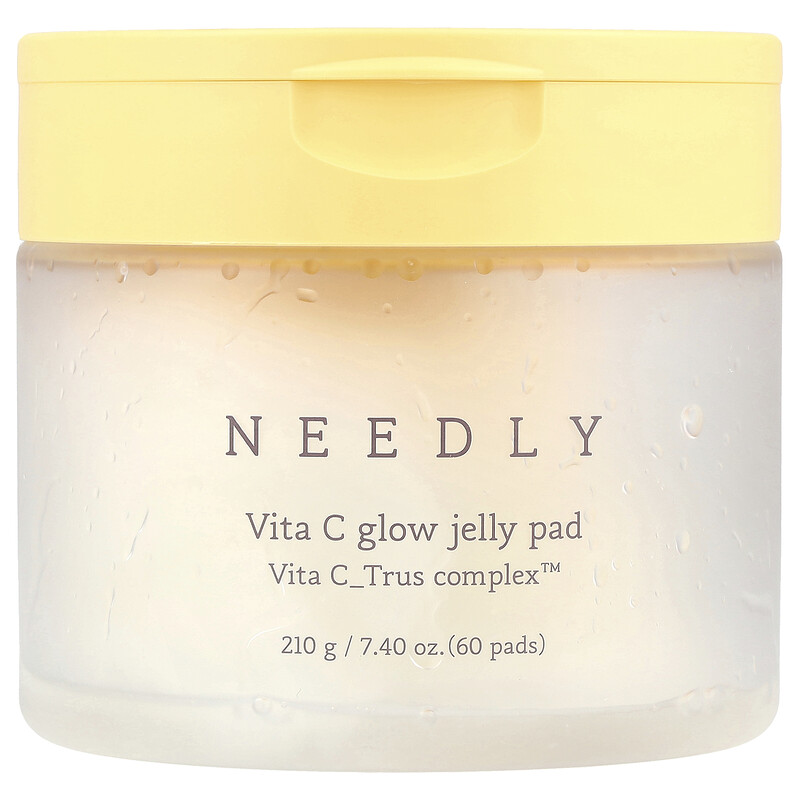

Needly, Vita C Glow Jelly Pad, 60 шт., 210 г (7,4 унции)
