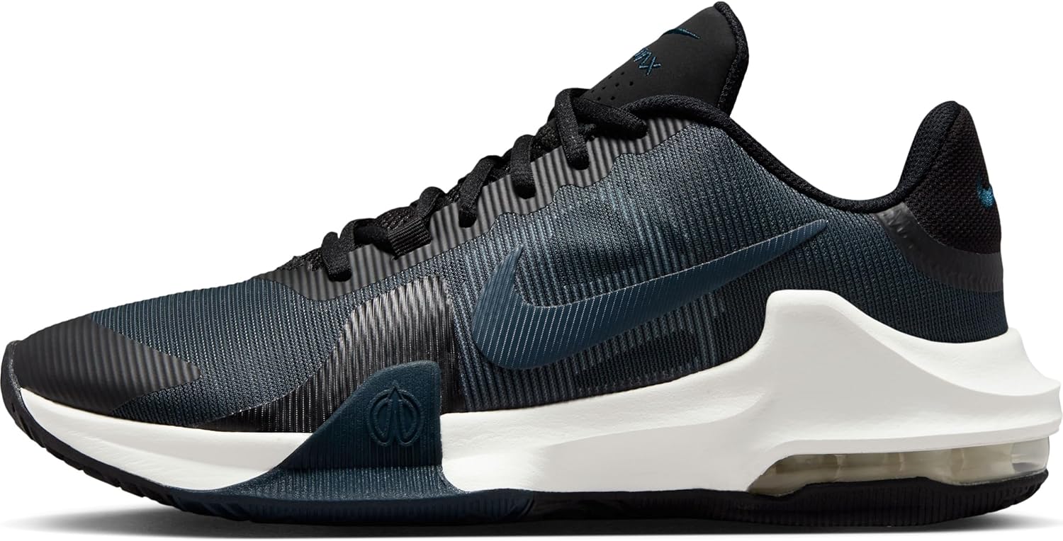

NIKE Мужские кроссовки Basketball Three Quarters Tall, Black Armory Navy Summit White