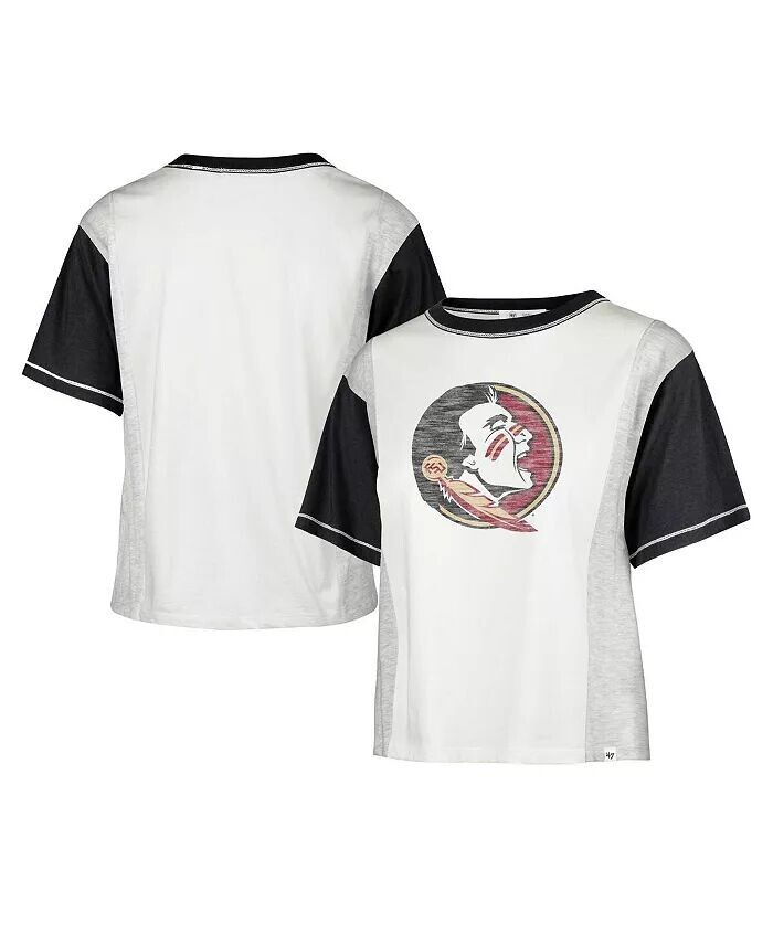 

Женская белая рваная футболка Florida State Seminoles Premier Tilda '47 Brand