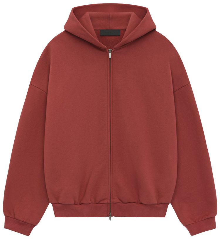 

Толстовка на молнии из плотного флиса Fear of God Essentials, красный