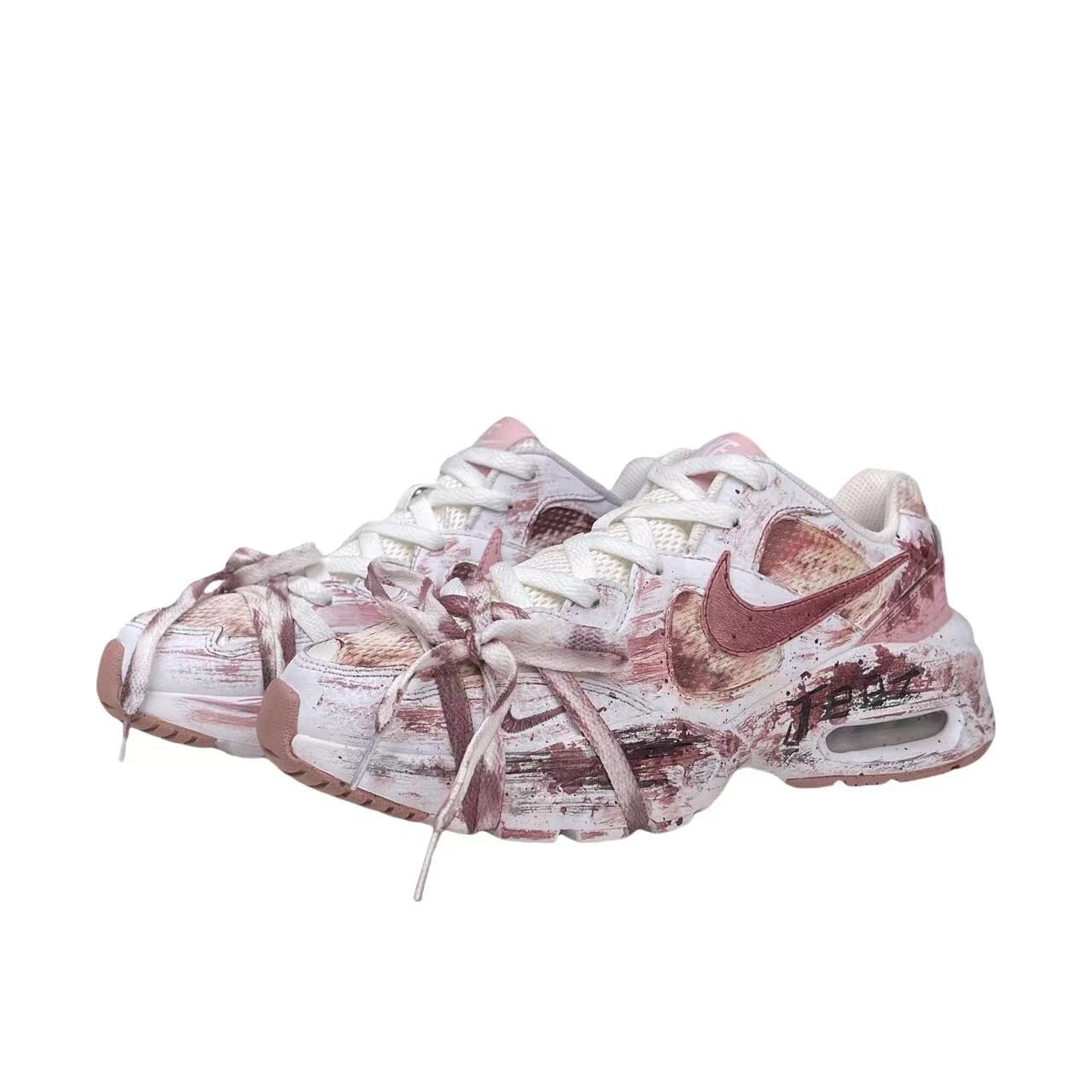 

Кроссовки Air Max Fusion женские с низким верхом, белые/розовые Nike