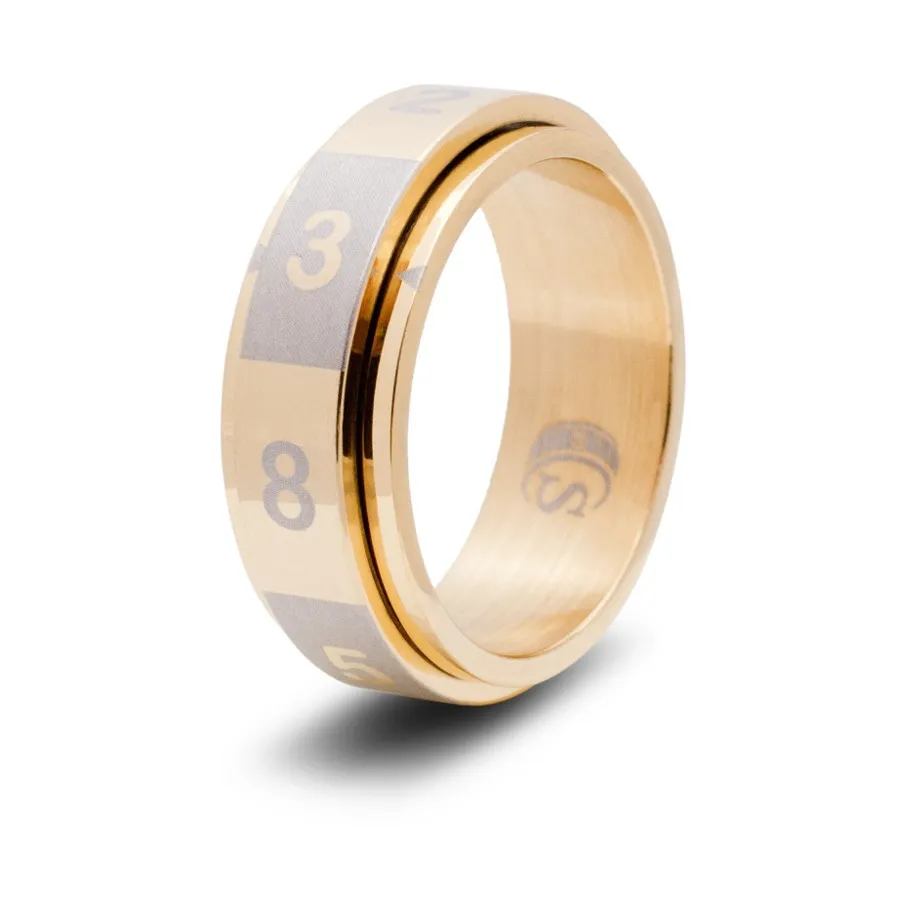 

Кольцо для игральных костей — золото, размер 13 (d8), Dice Rings - d8