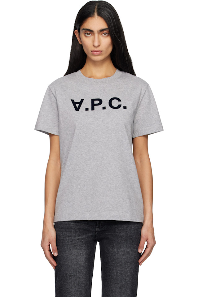 

A.P.C. Серая стандартная футболка Grand 'VPC'