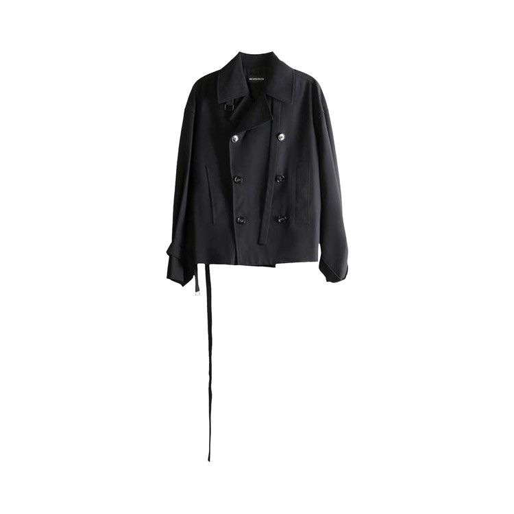 

Пальто Ann Demeulemeester Leni Double Breasted Cropped Trench Coat, Black