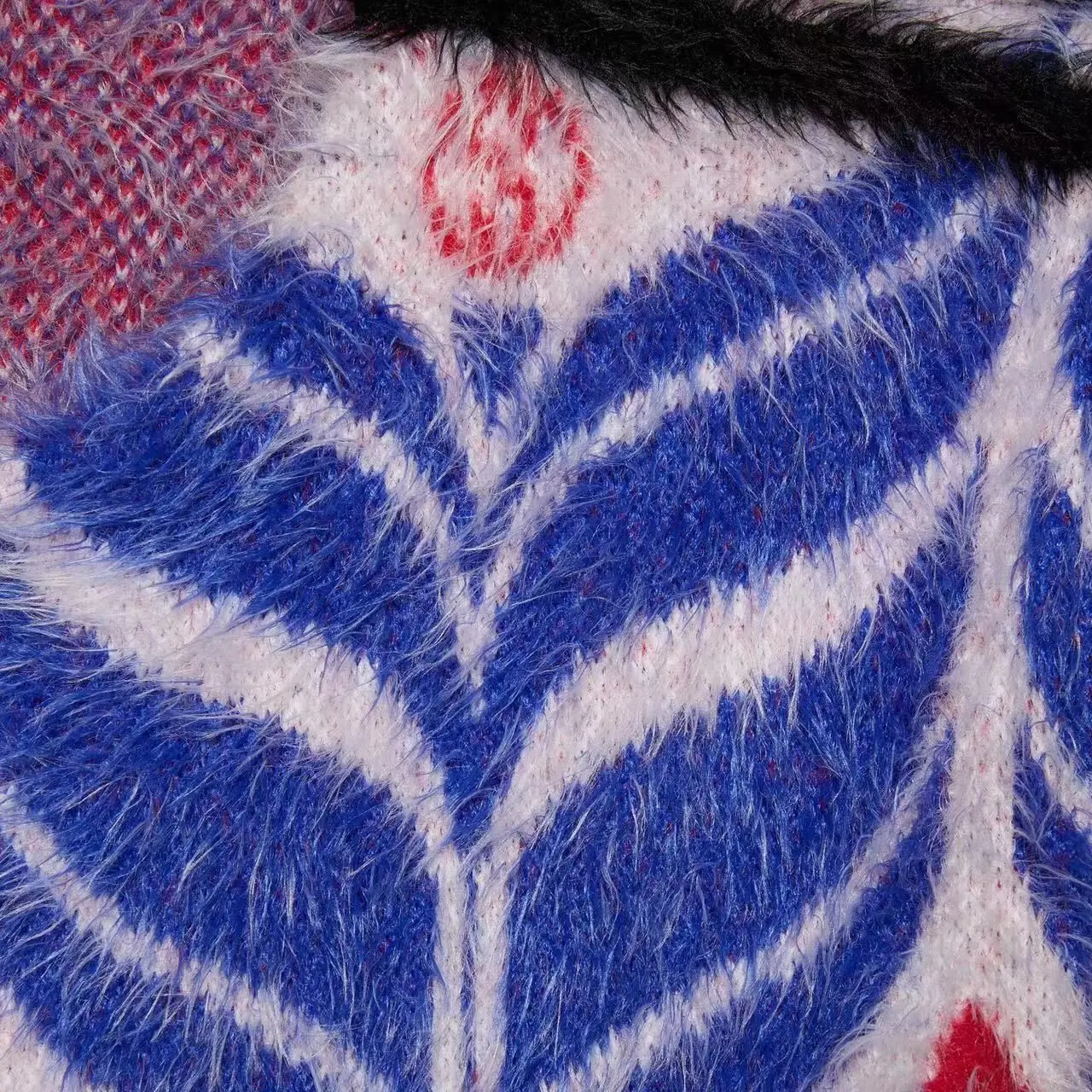 Куртка Gucci x Adidas Gg Trefoil, коллаборация, сине-красный — фото 3