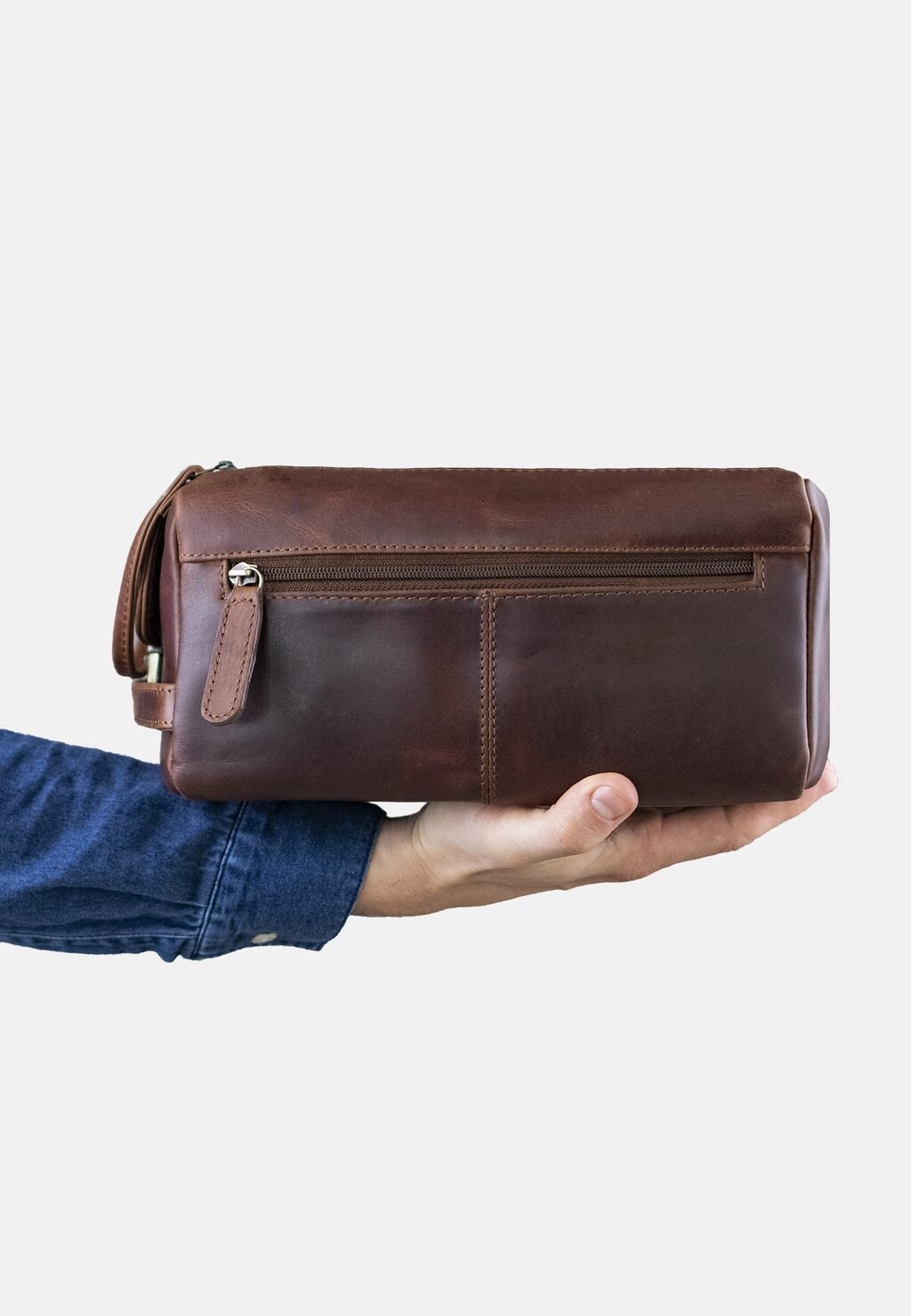 

Косметичка LEATHER WASH TOILETRY CASE BRISTOL SID & VAIN, цвет braun-cognac