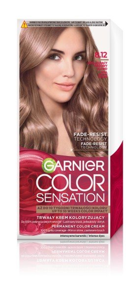 

Краска для волос Garnier Color Sensation, переливающийся розовый блонд 8.12