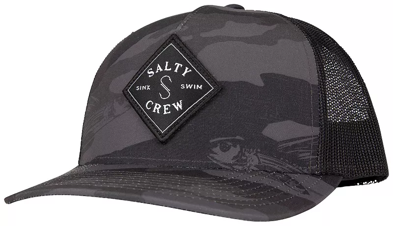 

Мужская кепка-дальнобойщик Salty Crew Sea Line в стиле ретро, цвет Black Camo