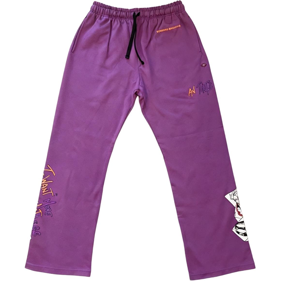 

Брюки casual Mattyboy SS25 мужские Chrome Hearts, фиолетовый