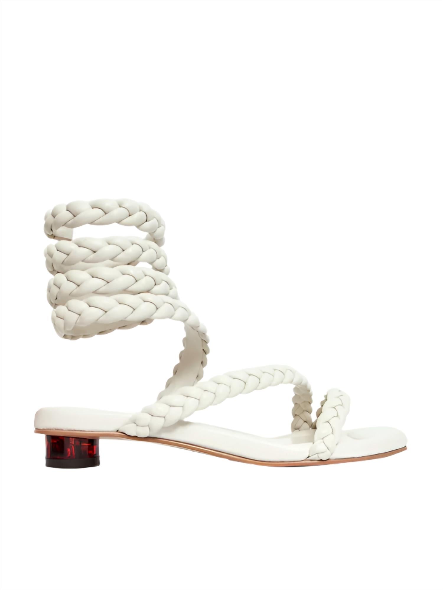 Женские сандалии Roma в цвете off-white Nora Lozza