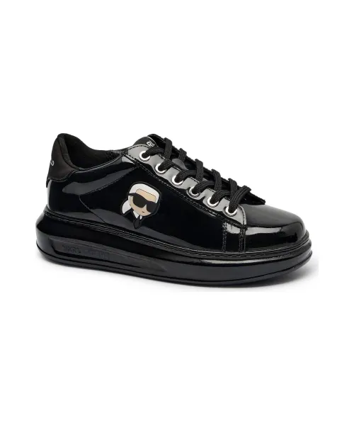 Кроссовки Kapri nft shine leather Karl Lagerfeld, черный