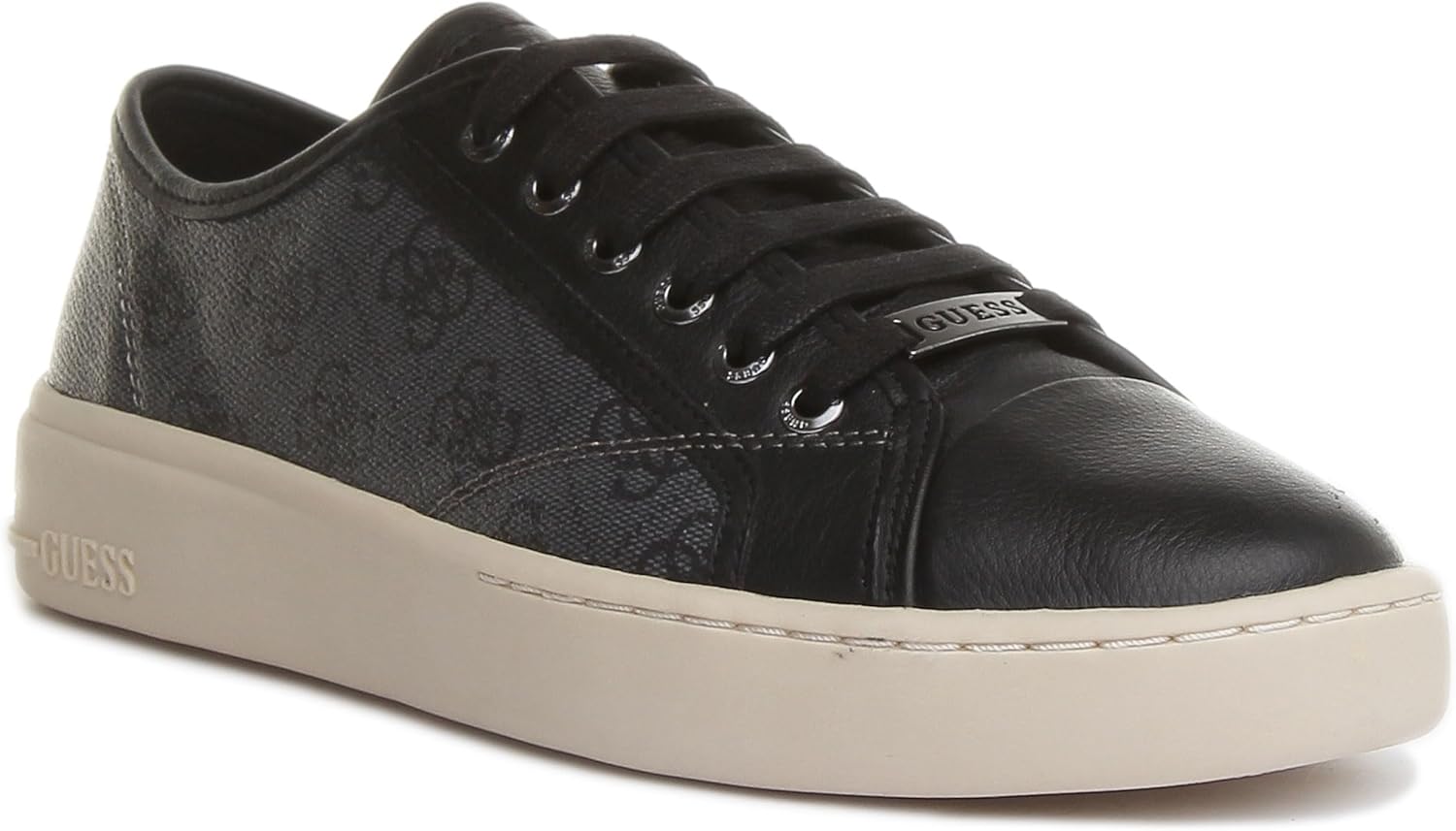 

Кроссовки Guess Verona мужские низкие на шнуровке кожаные повседневные, Black