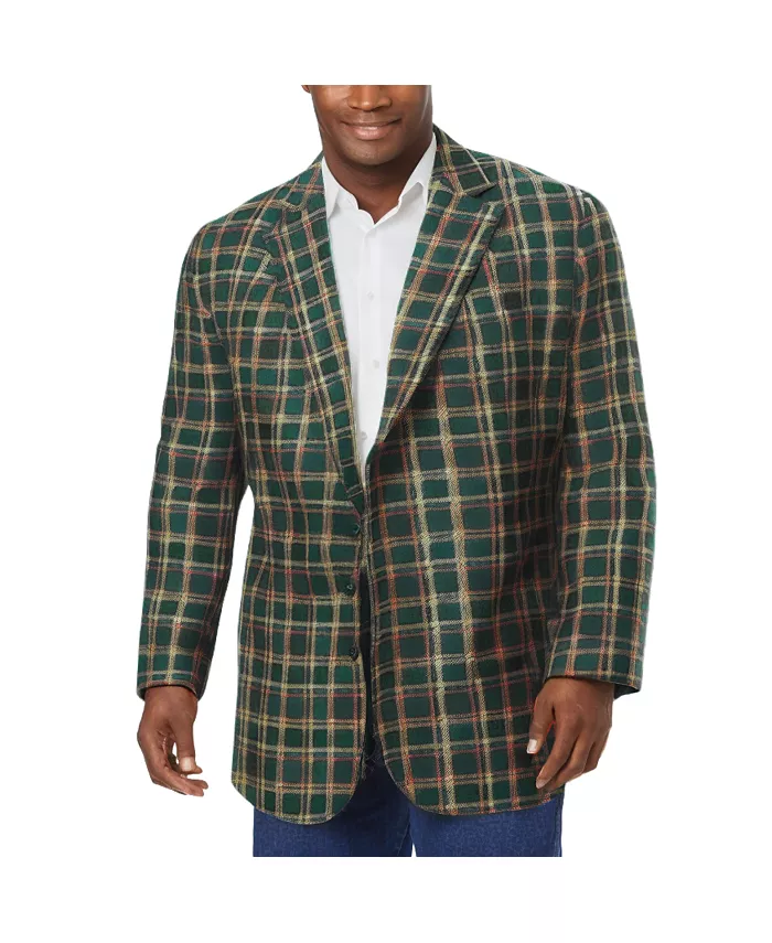 

Большой и высокий праздничный блейзер Kingsize, мультиколор