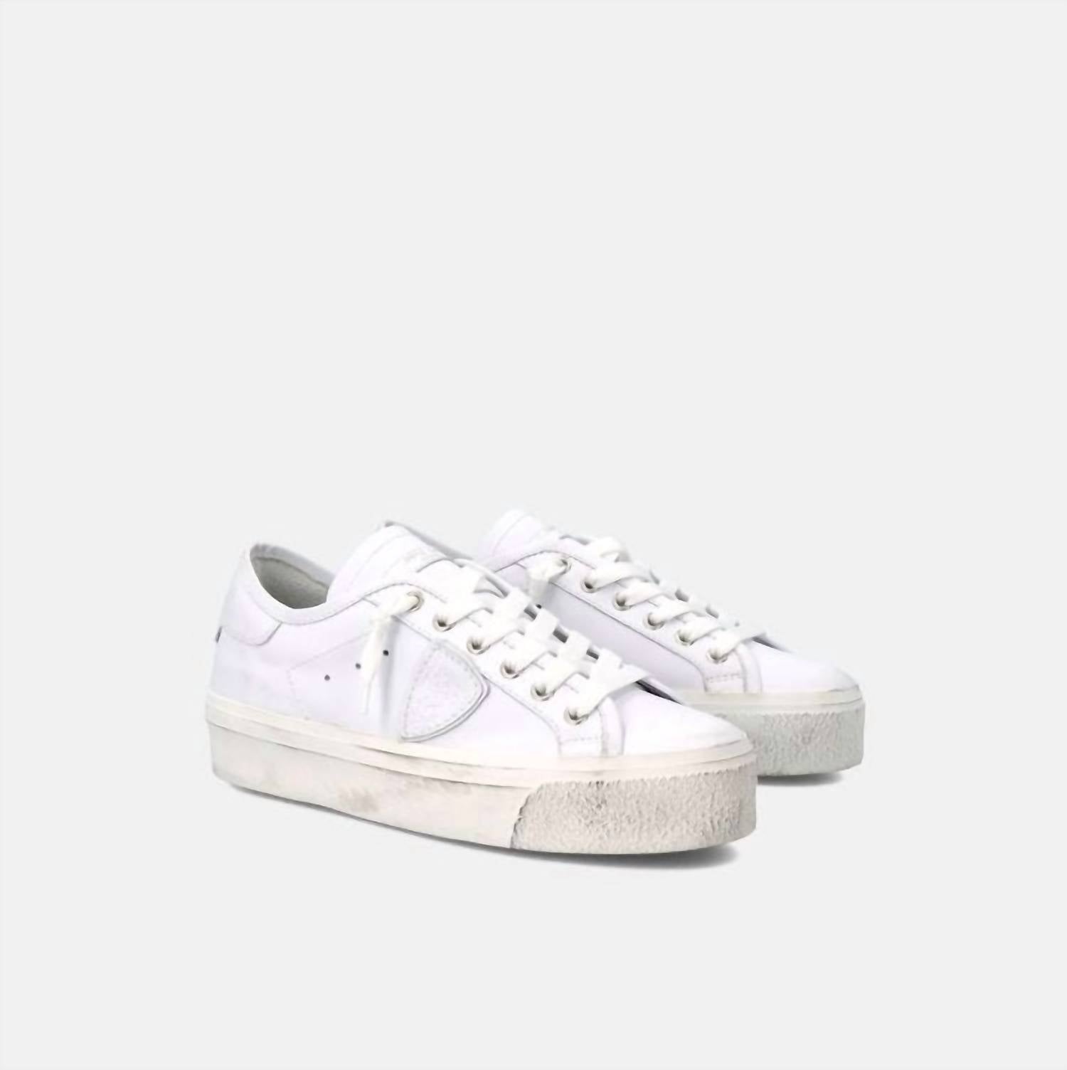 Женские кроссовки Prsx Haute Low белые Philippe Model