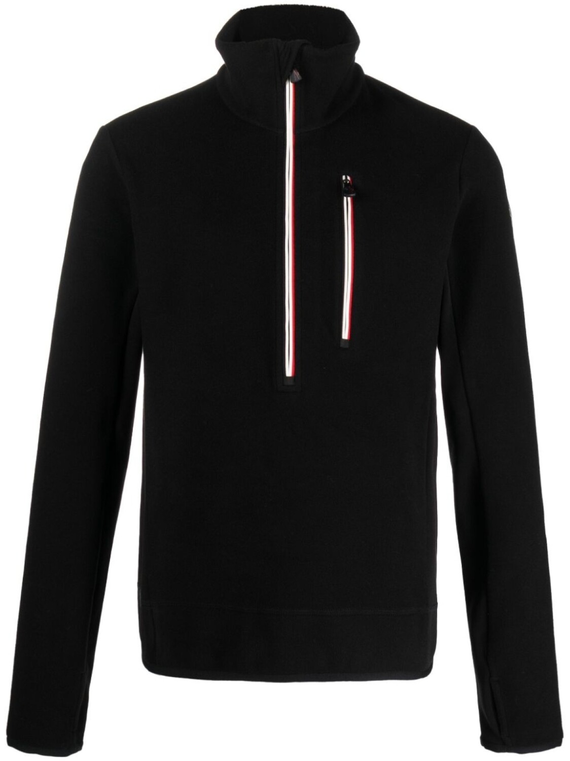 

Moncler Grenoble флисовая толстовка с воротником на молнии, черный