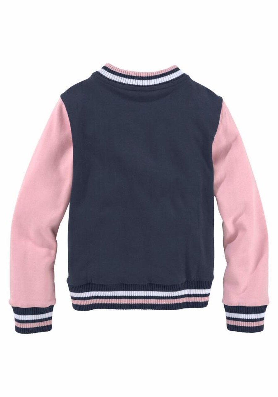 Толстовка с капюшоном на молнии KangaROOS, цвет marine blue/Light pink — фото 3