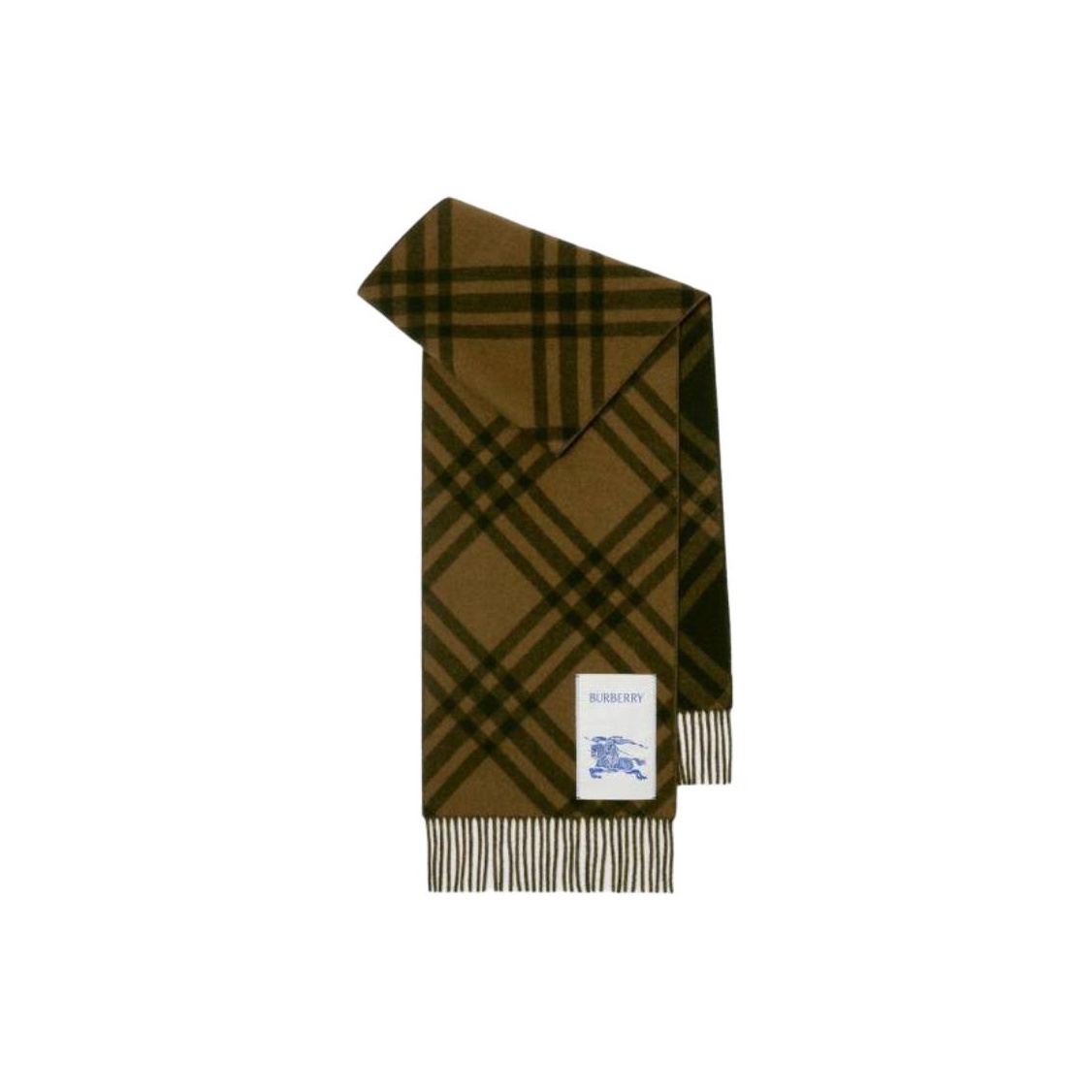 

Burberry Кашемировый вязаный шарф унисекс коричневый, Brown