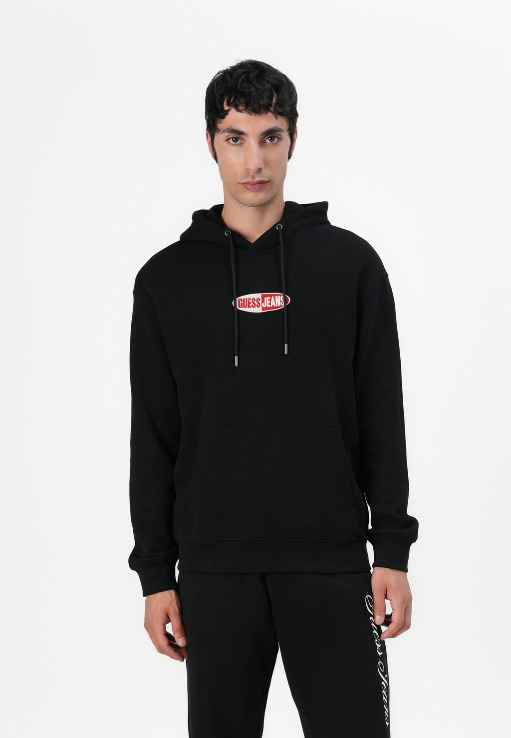 

Толстовка с капюшоном SMALL LOGO HOODIE - Sweatshirt Guess Jeans, черный