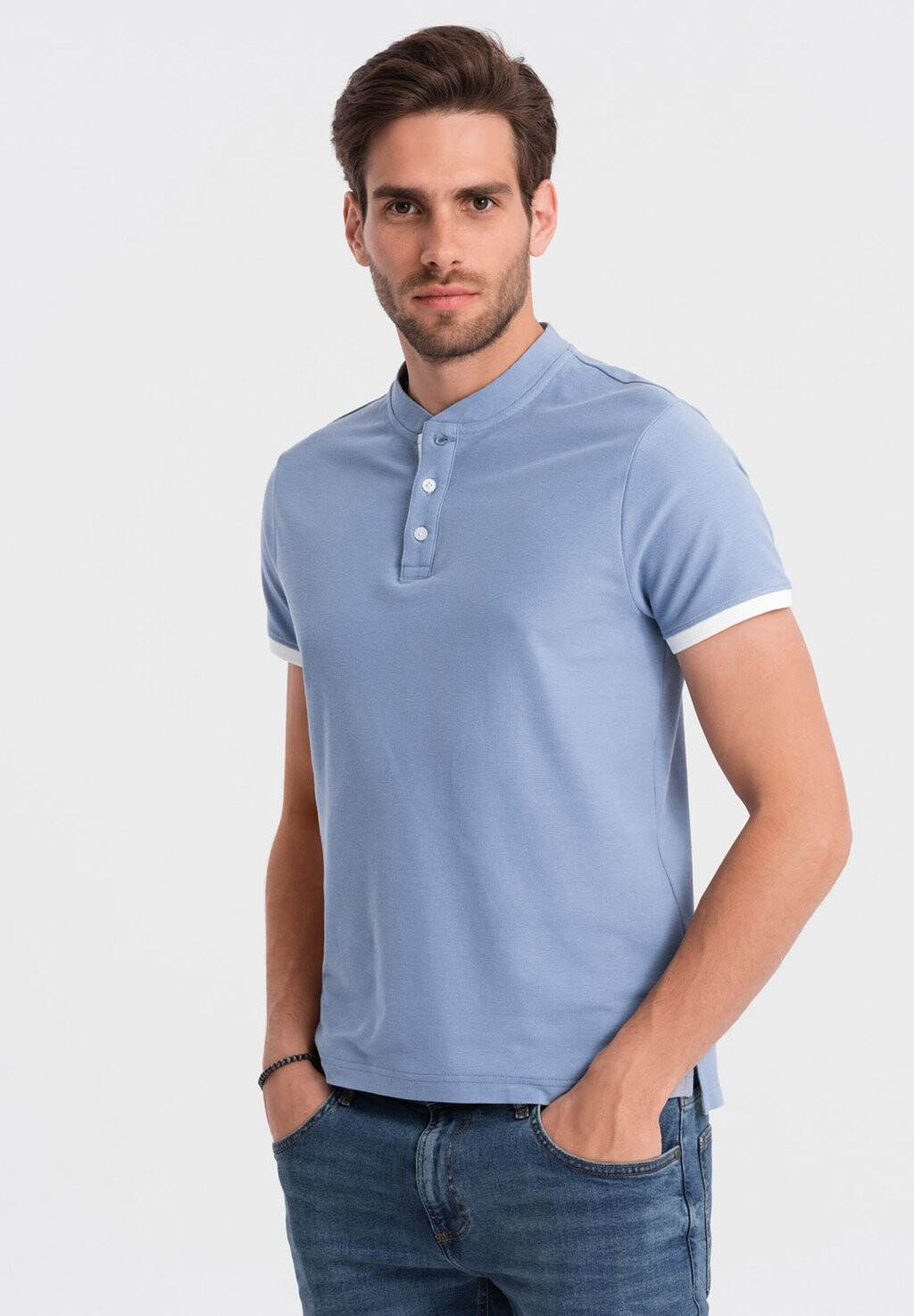 

Футболка базовая COLLARLESS Ombre, цвет blue