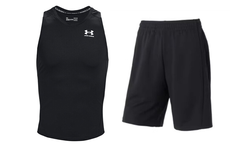 

Мужская повседневная спортивная одежда Under Armour, цвет Black and Black