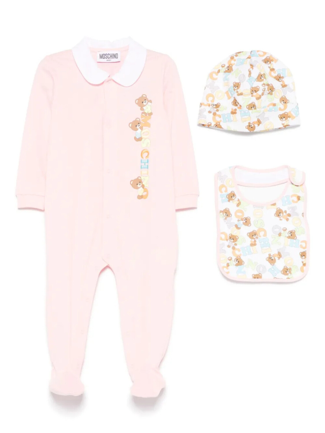 

Moschino Kids пижама с принтом Leo Teddy, розовый