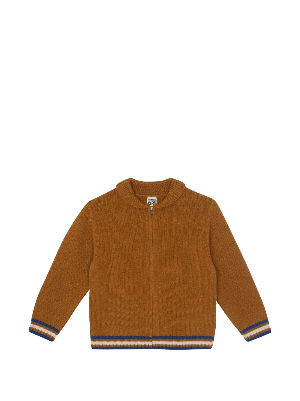 

Кардиган с воротником Bonton, коричневый