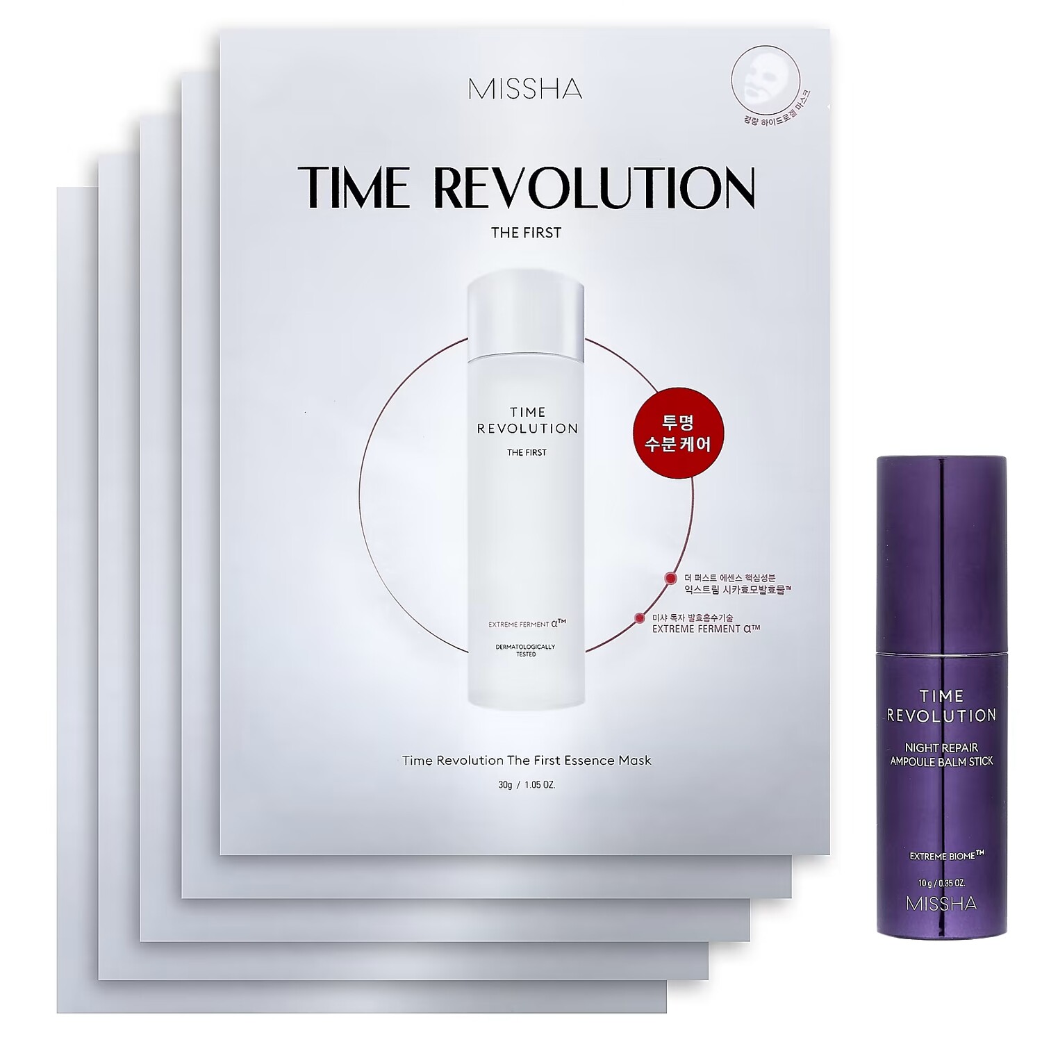

Набор для укрепляющего ухода Missha Time Revolution Night Repair Holiday Edition из 6 предметов