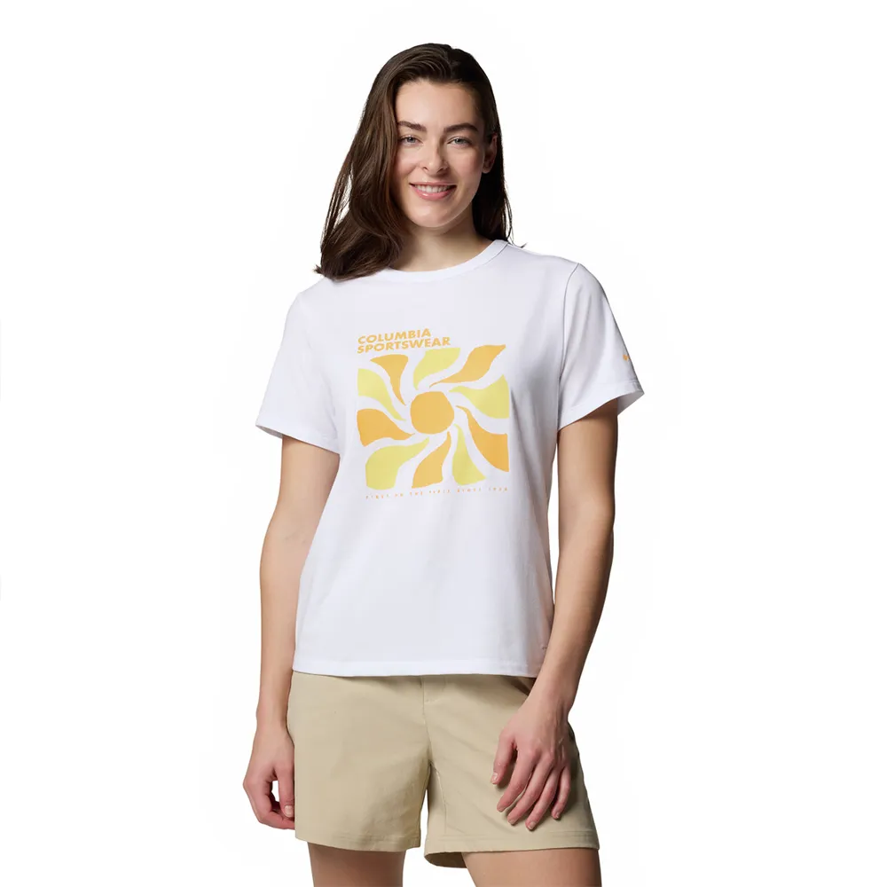 

Футболка с коротким рукавом Columbia Sun Trek II Graphic, белый