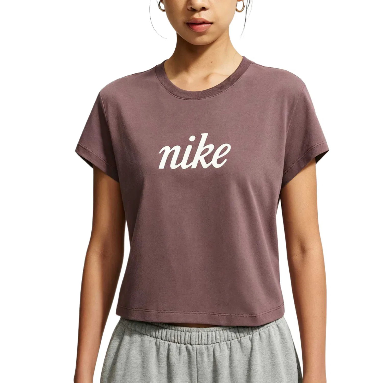 Футболка Nike Sportswear Club Regular Sleeve Women's Totem Black Purple