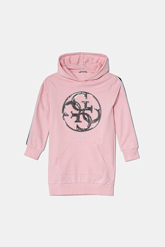 

Детское хлопковое платье Guess, розовый