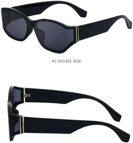 

Винтажные овальные панк-солнцезащитные очки 2027 года для женщин, изогнутая оправа, модные очки для мужчин, солнцезащитные очки-маски UV400 MTZJH, C1brightblack