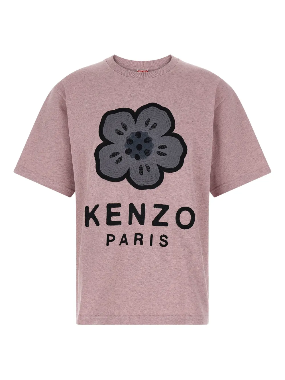 

Футболка с цветочной вышивкой KENZO, розовый