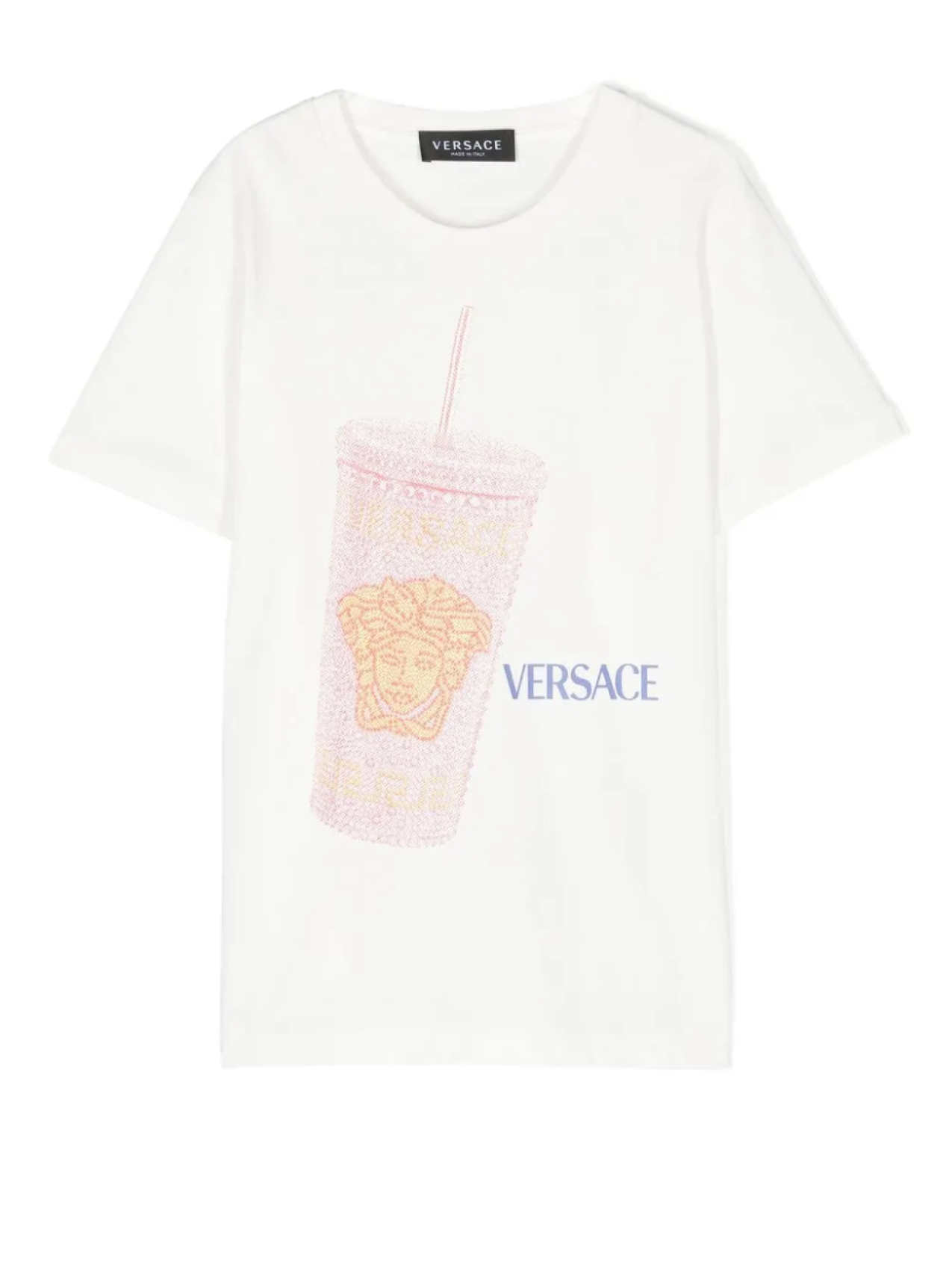 

Футболка с логотипом Versace Kids, белый