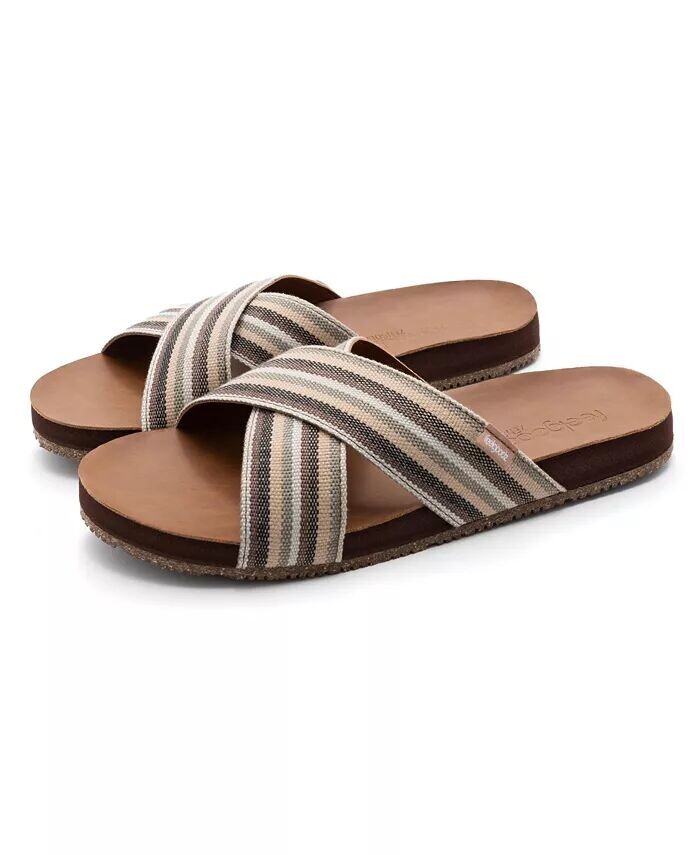 Женские сандалии Zensole Cascades из искусственной кожи с двойным ремешком Feelgoodz, коричневый/бежевый