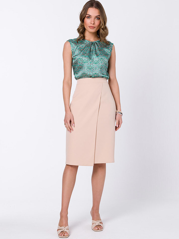 

Юбка длиной до колена Stylove, бежевый