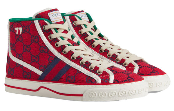 Кроссовки GUCCI Tennis 1977 High Top Sneakers 'Red', красный — фото 2