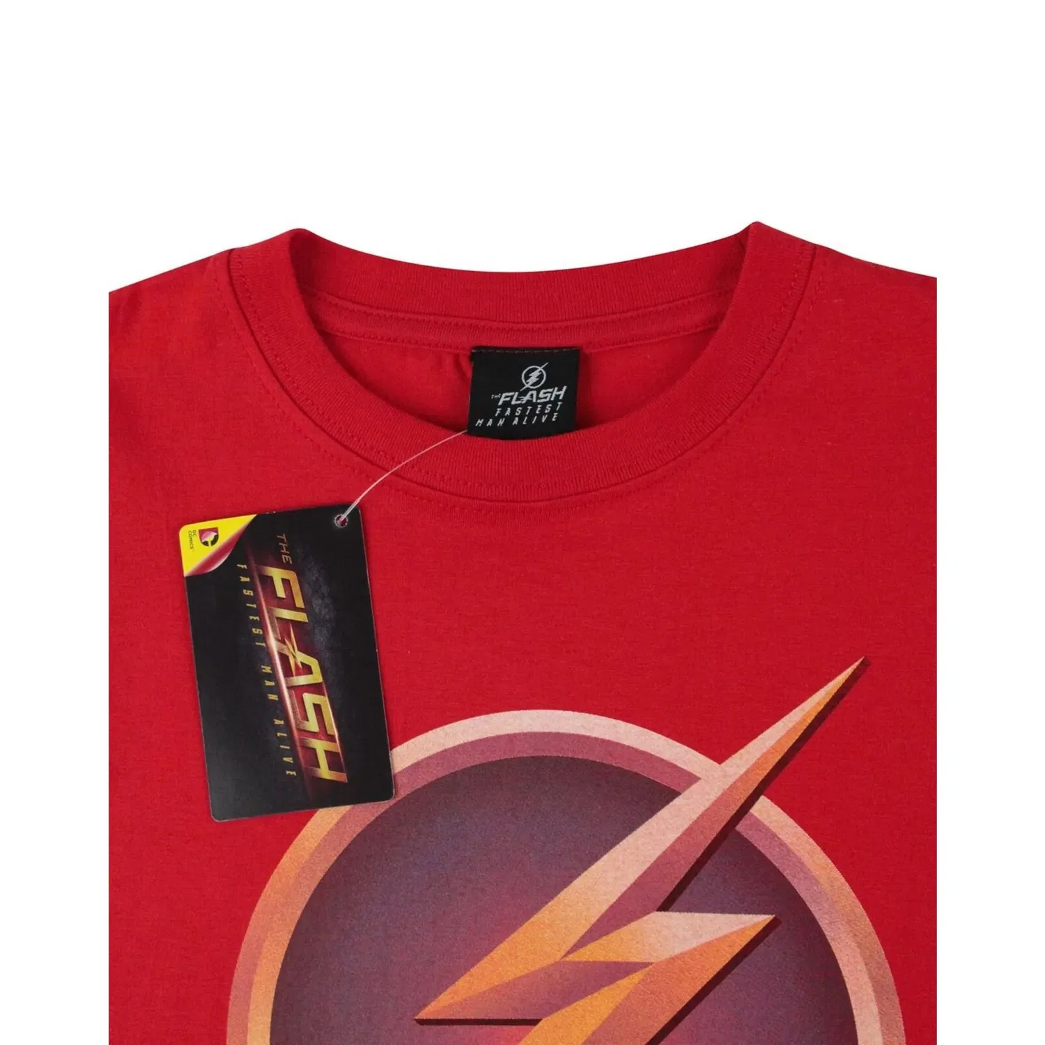 Футболка детская с логотипом Flash, DC Comics, красный — фото 2