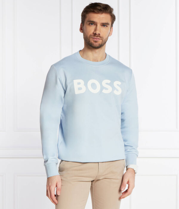 Свитер солери 02 Regular fit Boss, синий — фото 3