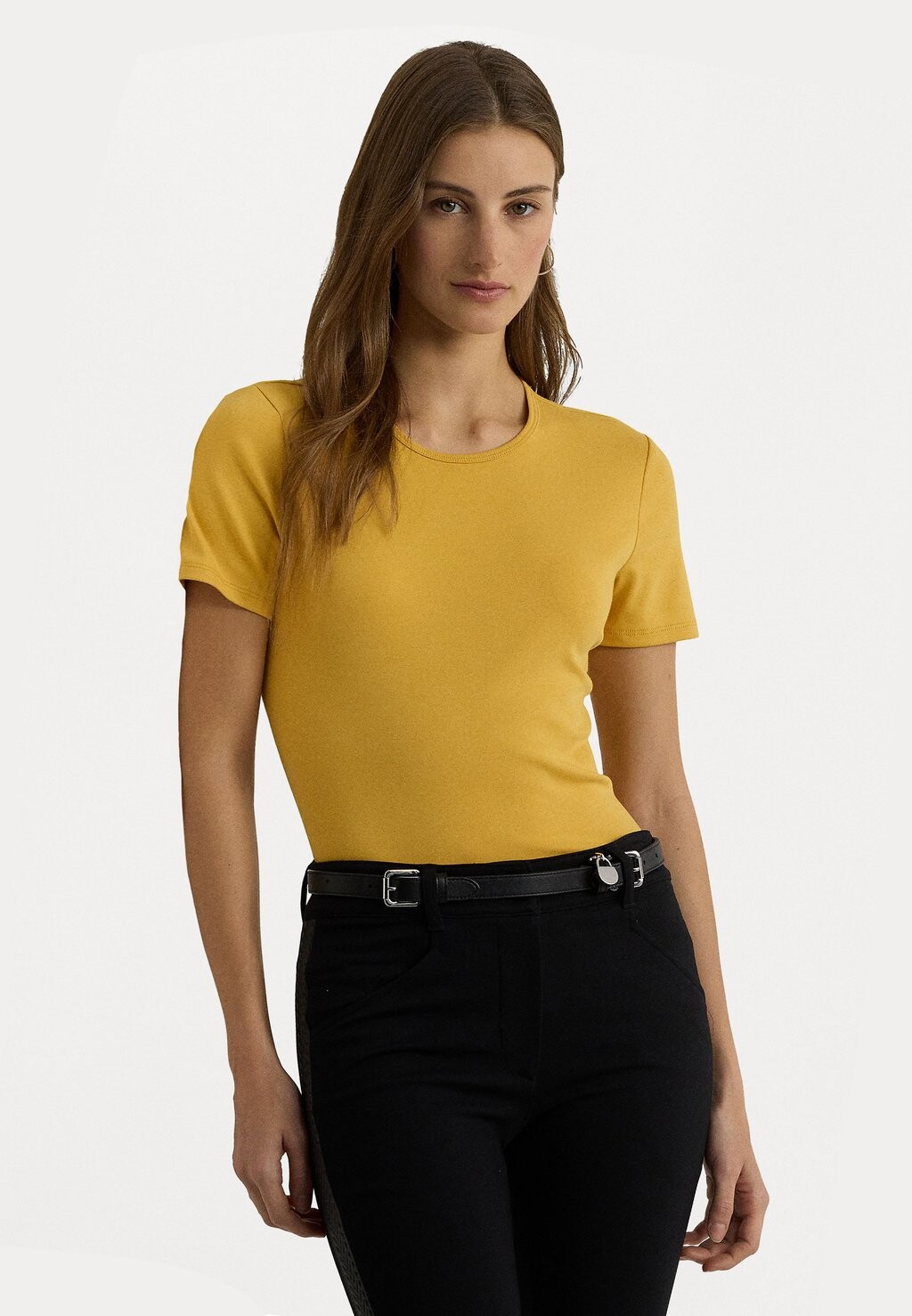 

Базовая футболка STRETCH COTTON T-SHIRT Ralph Lauren, горчица