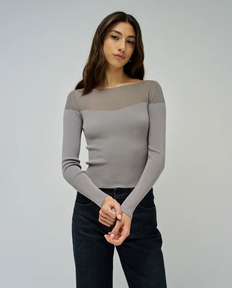 

Женский прозрачный трикотаж Salsa Jeans, синий