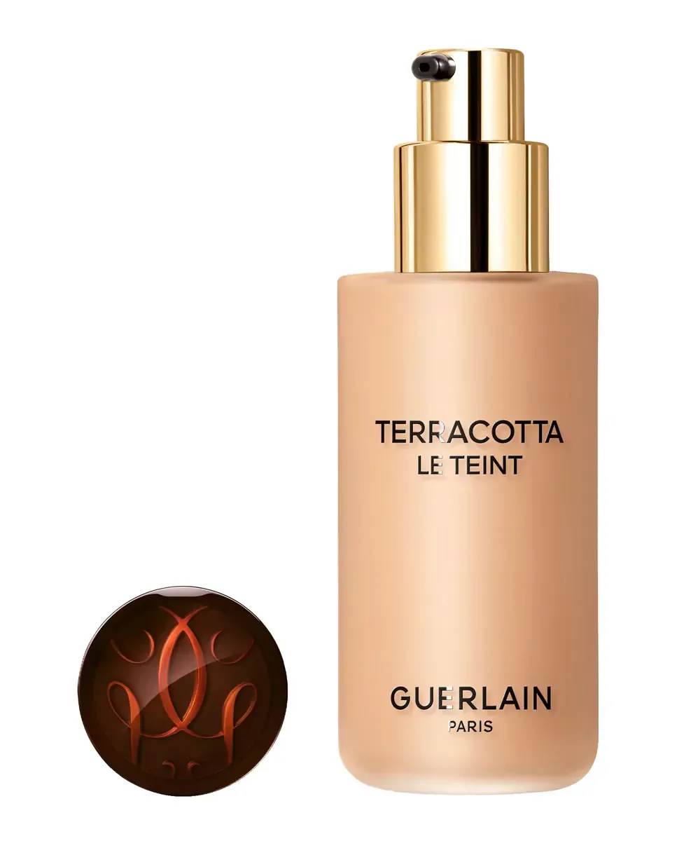 Тональная основа для макияжа Terra 25 Glow Flui 35 мл Guerlain, 3.5W Warm Doré — фото 2