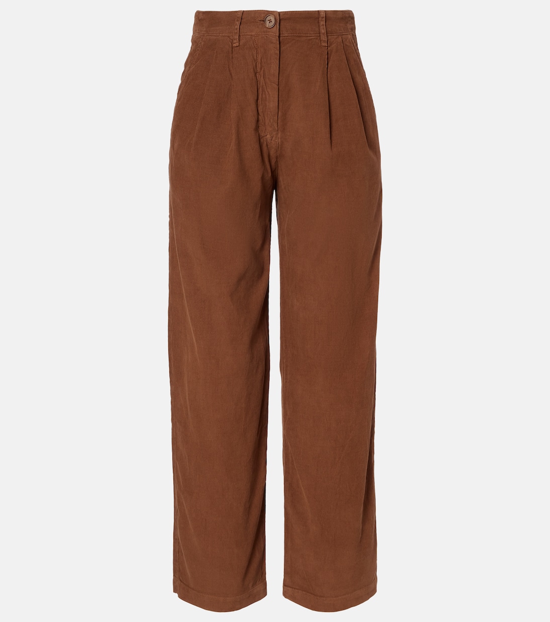 

Прямые хлопковые брюки Gail с высокой талией Velvet, Barley