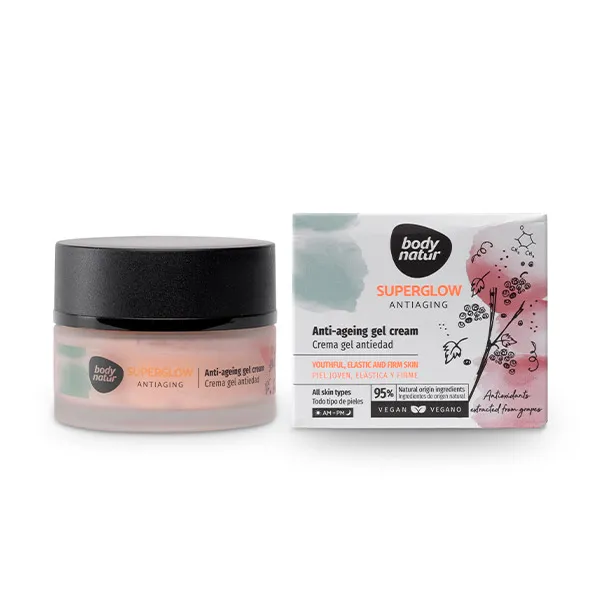 

Крем для лица с эффектом сияния Superglow Crema Gel Regenerante Body Natur, 50 ml