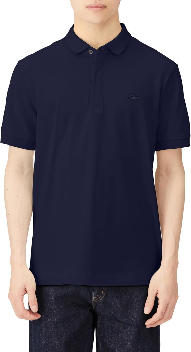 

Мужская поло-рубашка Lacoste Regular Fit Stretch Paris (с коротким рукавом) PH5522L (старый цвет), темно-синий